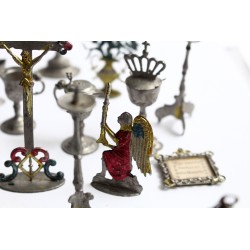 Miséző készlet antik ón gyermekjáték 20. század első fele