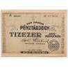 Pénztárjegy tízezer adópengő 1946 sorszámozott