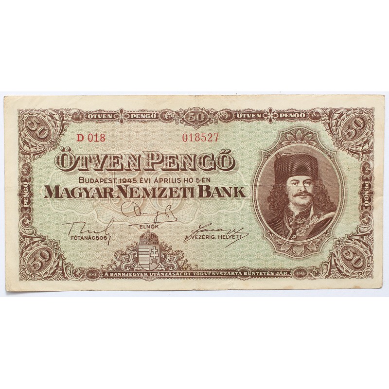 50 pengő 1945