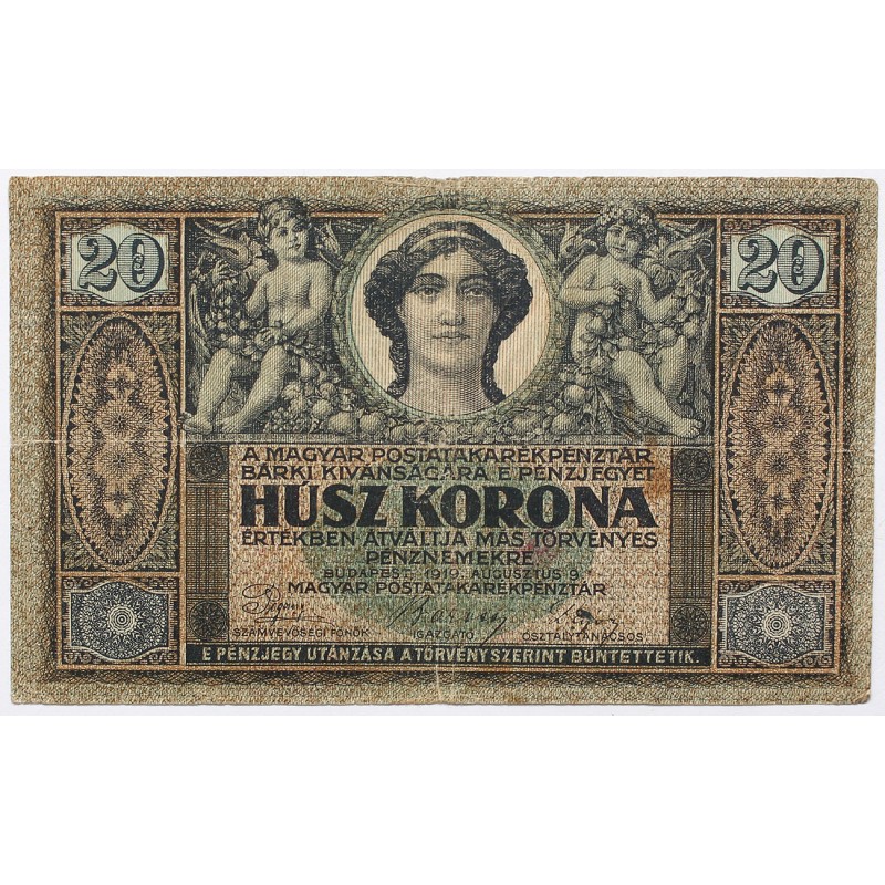 20 korona 1919. augusztus 9.