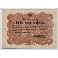Szabadságharc 15 krajcár 1849
