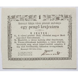 Rozsnyó 1 krajcár 1849