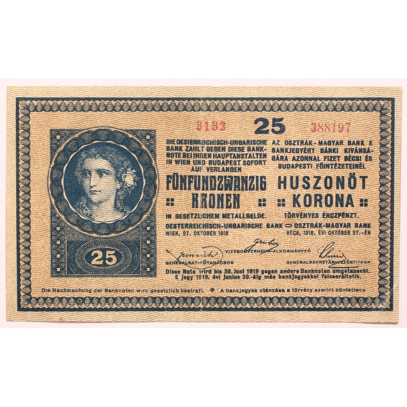 25 korona 1918