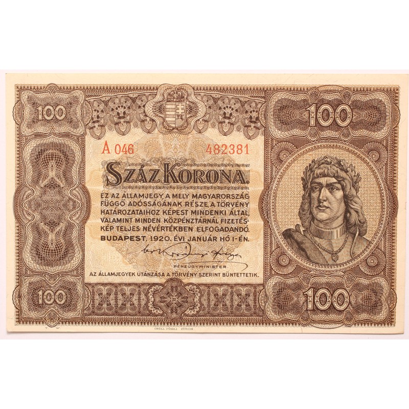 100 korona 1920