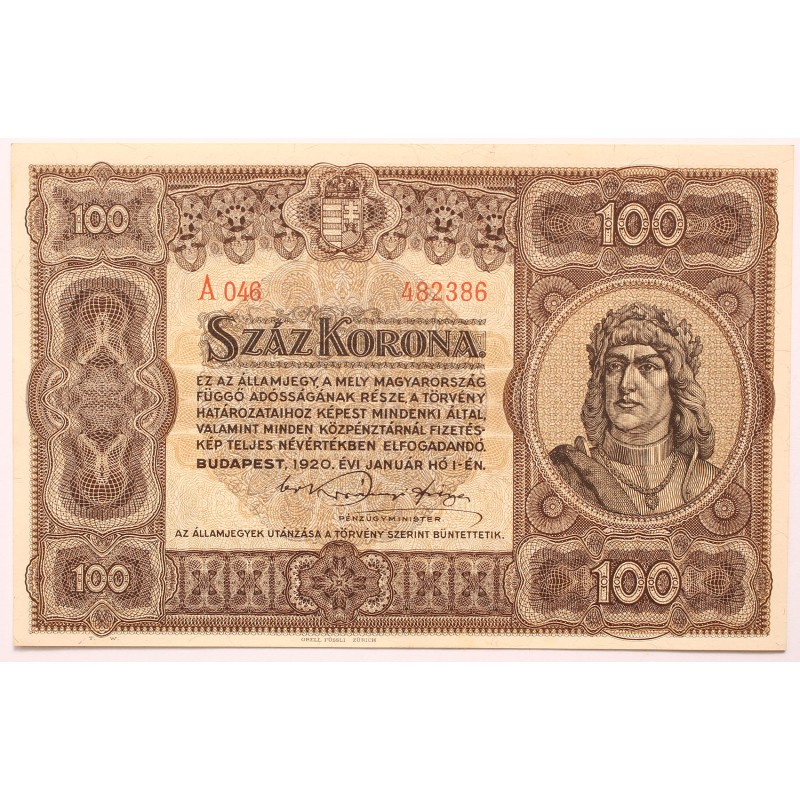 100 korona 1920