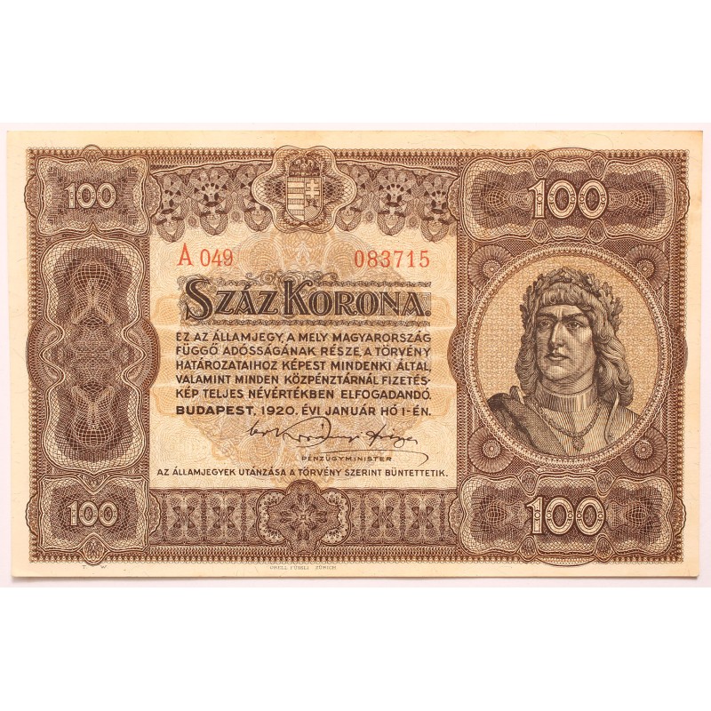 100 korona 1920