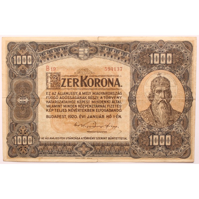 1000 korona 1920