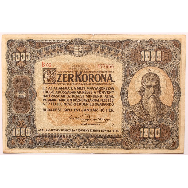 1000 korona 1920