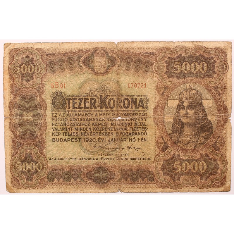 5000 korona 1920