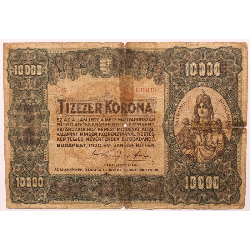 10000 korona 1920