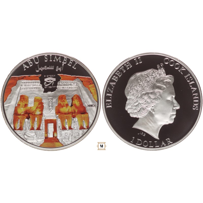 Cook - Szigetek 1 dollár Egyiptom Abu Simbel 2012 PP