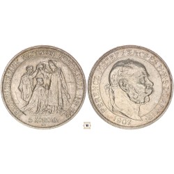 Ferenc József 5 korona Jubileum 1907 KB