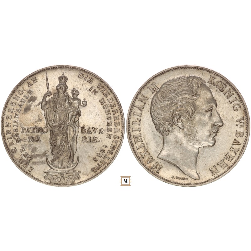 Bajorország 2 gulden 1855
