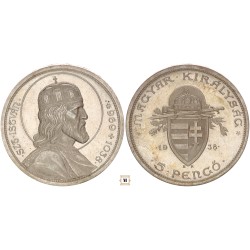 5 pengő Szent István 1938 BP