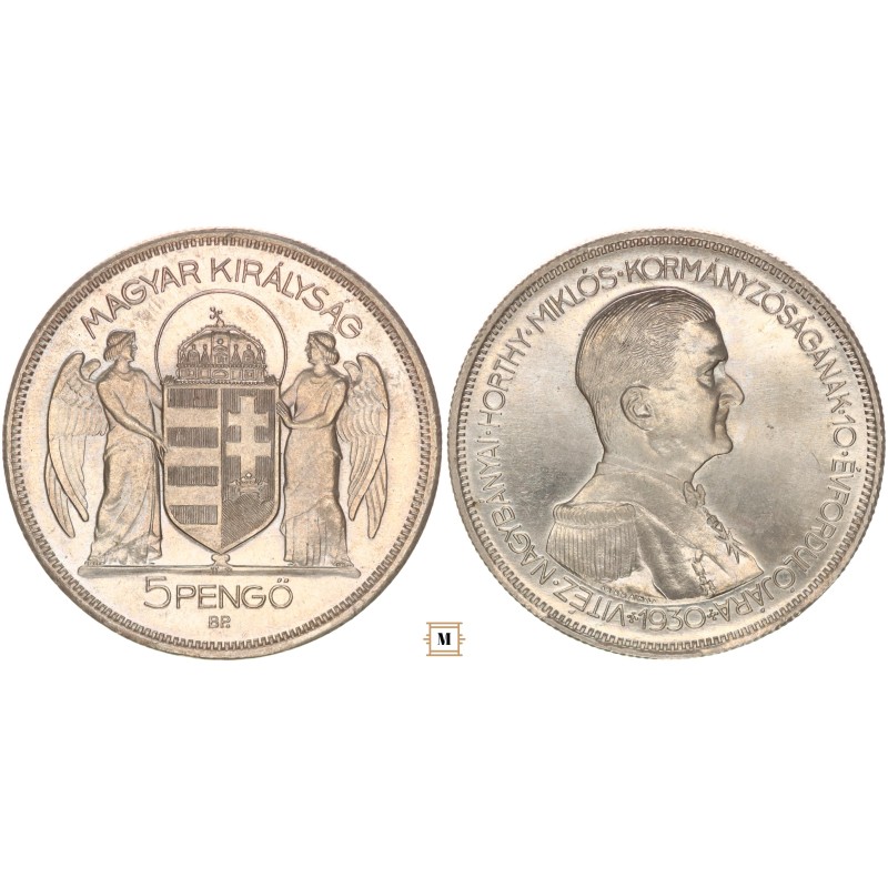 Horthy 5 pengő 1930 BP UP ARTEX