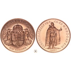Ferenc József 100 korona 1907 BP UP