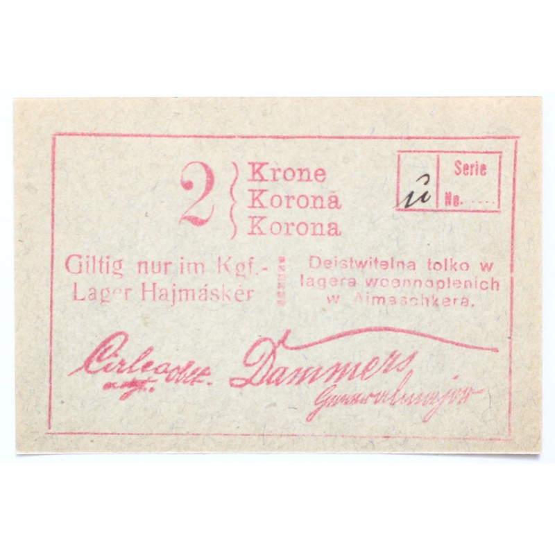 Hadifogolytábor Hajmáskér 2 korona