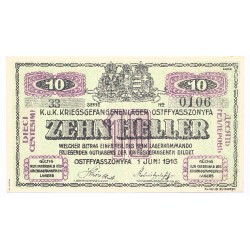 Hadifogolytábor Ostffyasszonyfa 10 fillér 1916