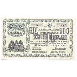 Hadifogolytábor Ostffyasszonyfa 10 korona 1916