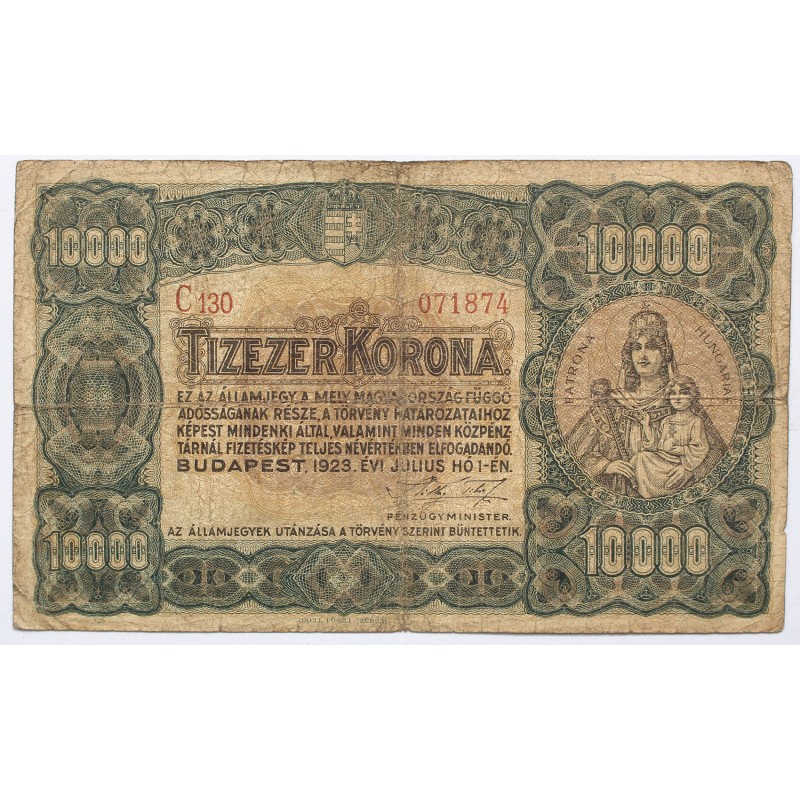 10000 korona 1923
