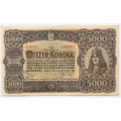 5000 korona 1923 nyomdahely nélkül, ritkább!