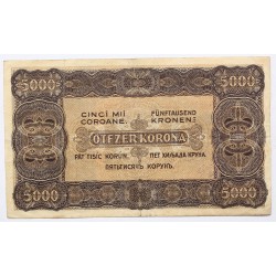 5000 korona 1923 nyomdahely nélkül, ritkább!