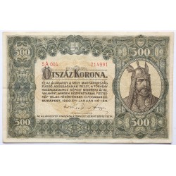 500 korona 1920