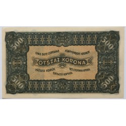 500 korona 1923 Magyar Pénzjegynyomda