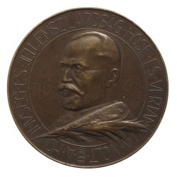 Tisza István halálára 1918. X. 31. bronz plakett