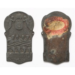 In memoriam 1914-1918 jelvény - Orsz. Hadsegélyező bizottság jelvény osztálya