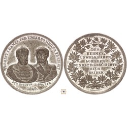 Kossuth Lajos és Bem József német nyelvű érem, Drentwett F.