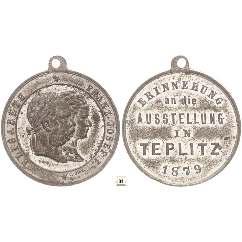 Ferenc József és Erzsébet Teplitzi kiállítás emlékérem