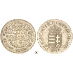 Országos Lelencház Alapítására 1869 érem