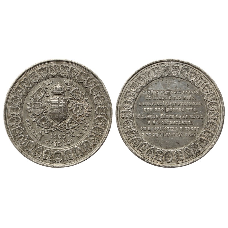 Országgyűlési emlék 1865 érem