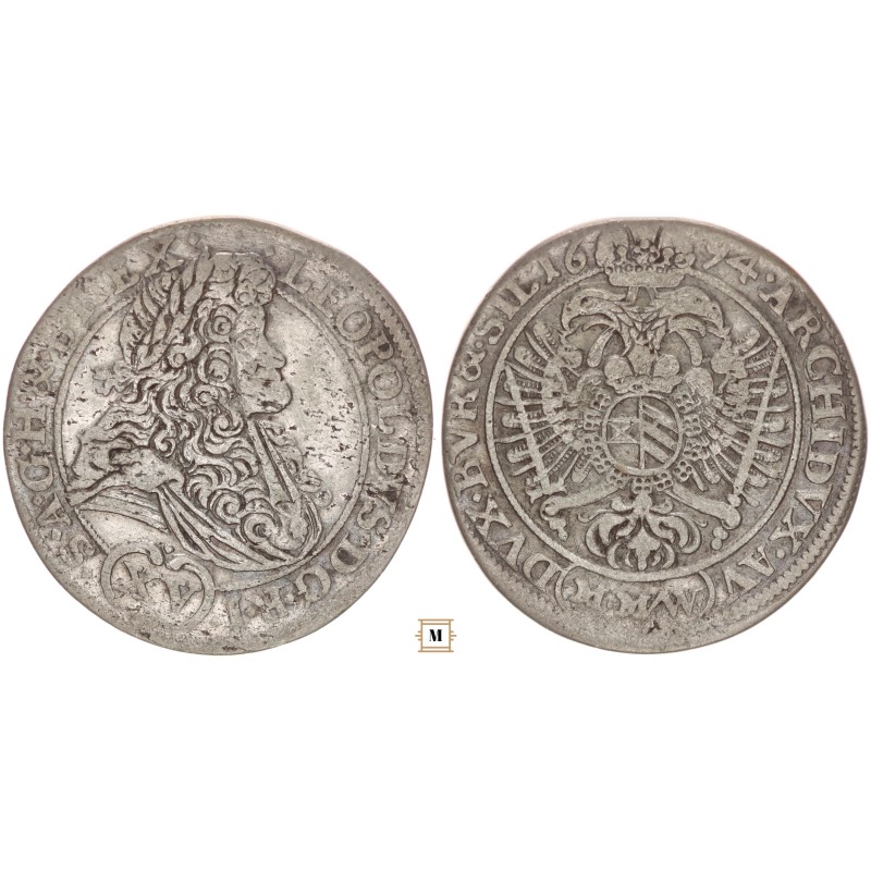 I. Lipót 15 krajcár 1694 MMW Boroszló