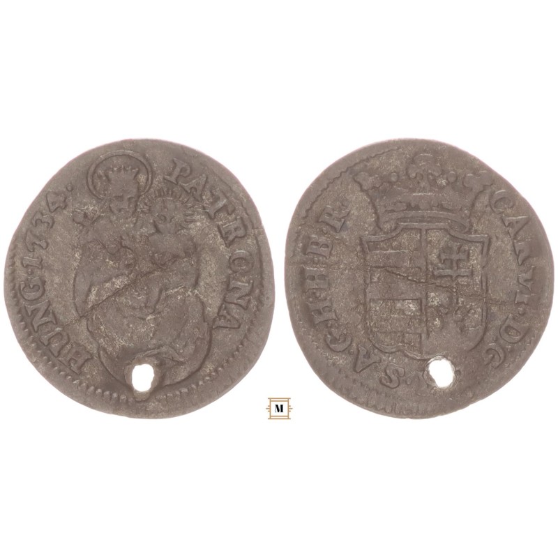 III. Károly denár 1734