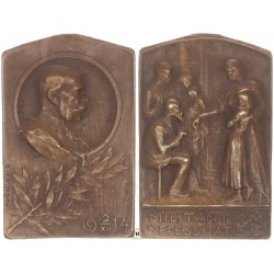 Ferenc József MILITANTIUM NECESSITATIBUS 1914 bronz medál