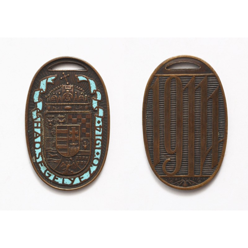 Hadsegélyező ovális jelvény 1914 bronz