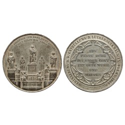 Németország, Worms, Luther emlékmű felavatása 1868 ón érem