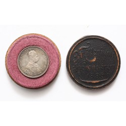 Ferenc József milleniumi 1 korona 1896 barna díszdobozban