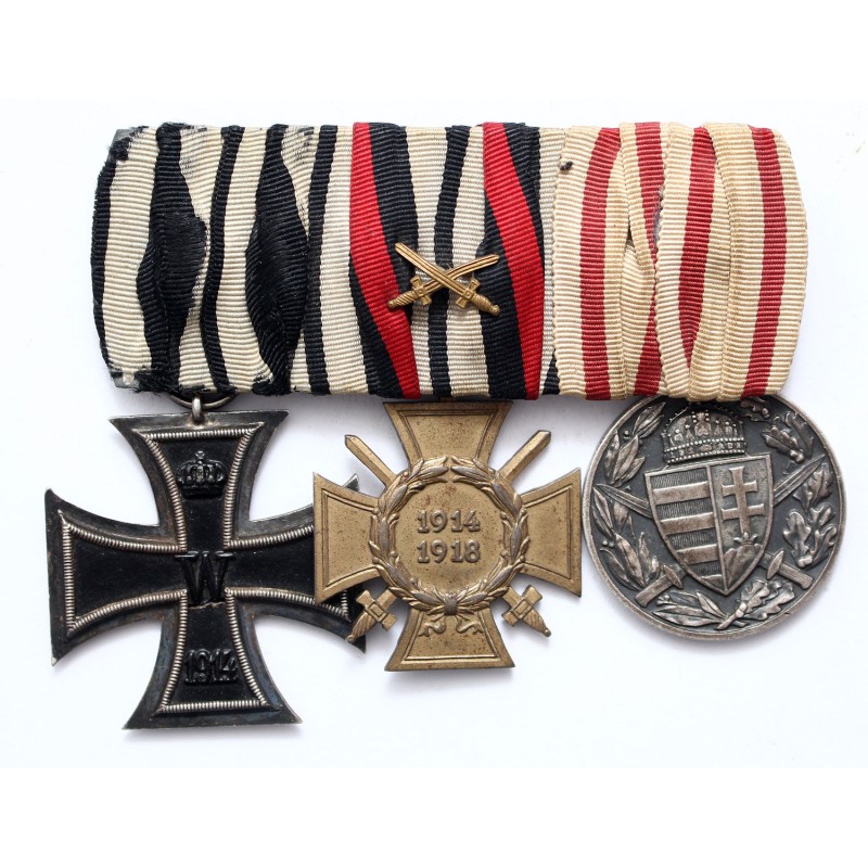 Porosz vaskereszt, Hindenburg kereszt, Magyar Háborús emlékérem Spange