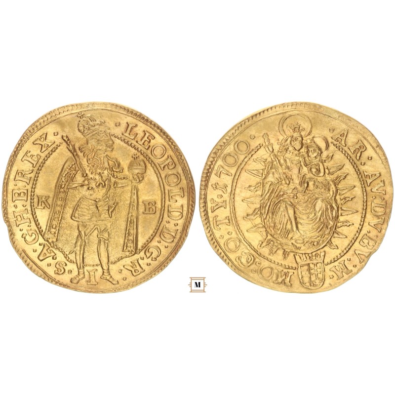 I. Lipót dukát 1700 KB