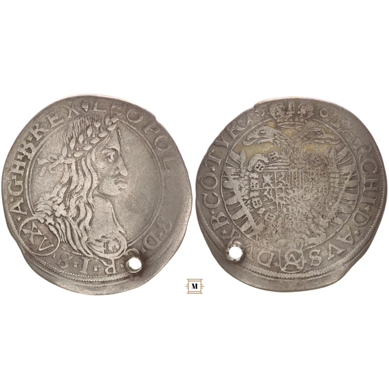 I. Lipót 15 krajcár 1663 Bécs