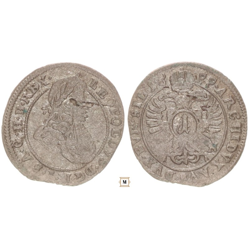 I. Lipót 1 krajcár 1699 FN Oppeln