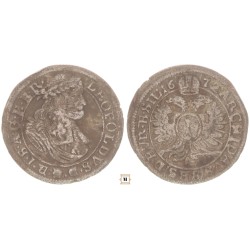 I. Lipót 1 krajcár 1672 SHS Boroszló