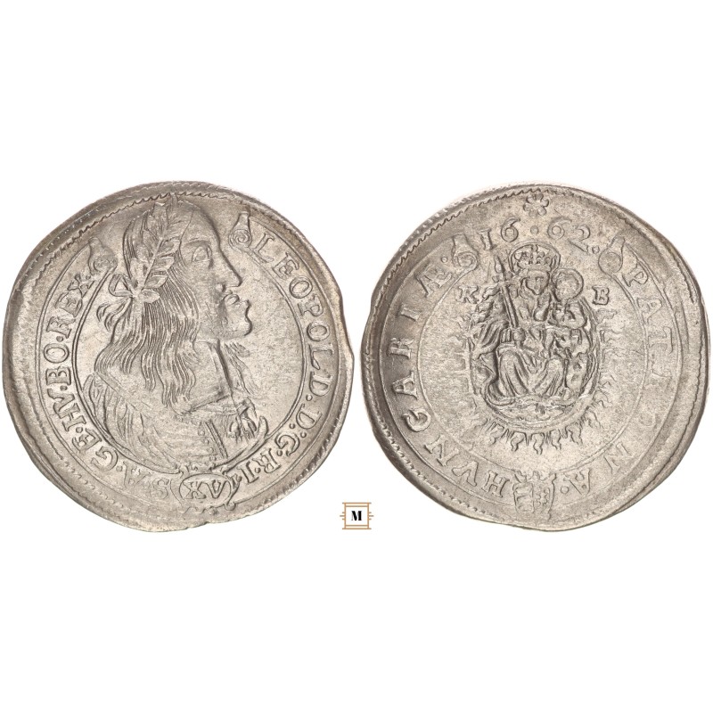 I. Lipót 15 krajcár 1662 KB