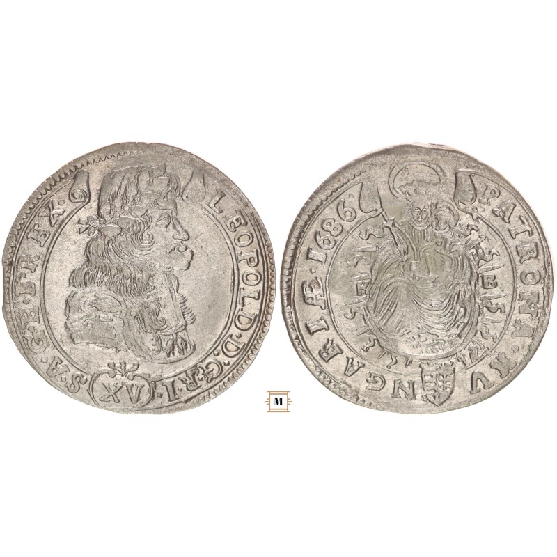 I. Lipót 15 krajcár 1686 KB