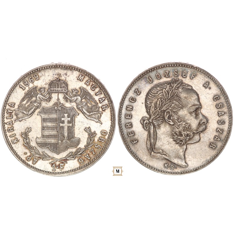 Ferenc József 1 forint 1869 KB