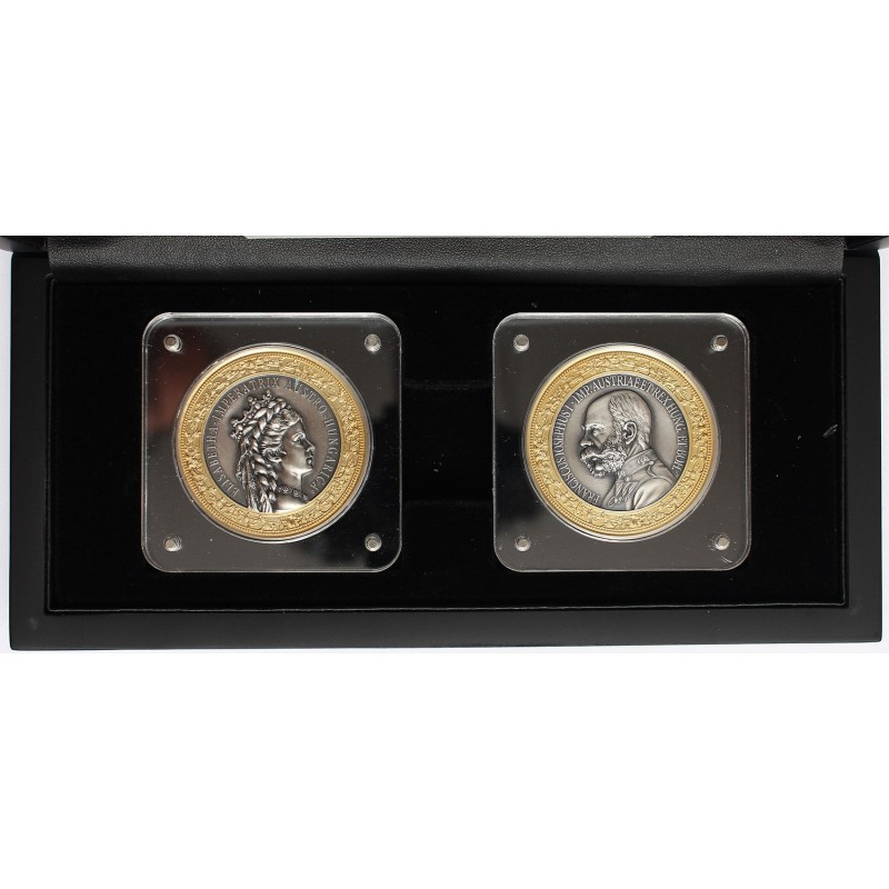 Ferenc József és Sissi koronázás 155-ik évfordulója éremszett 2022