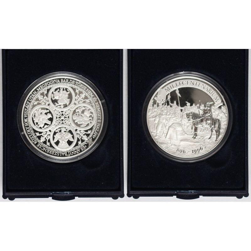 Millecentenárium ezüst emlékérem 1/2 Oz